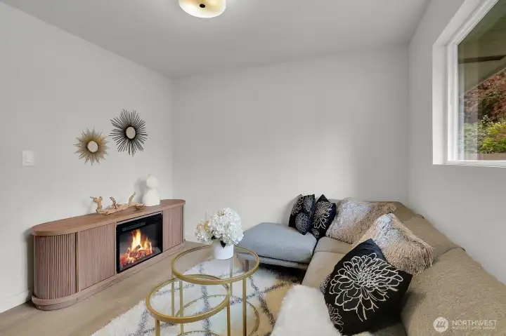 Bedroom #1 staged as quiet space