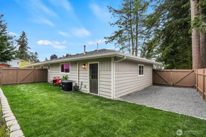 Gravel Driveway Behind Gate for RV, Trailer, Boat, etc.