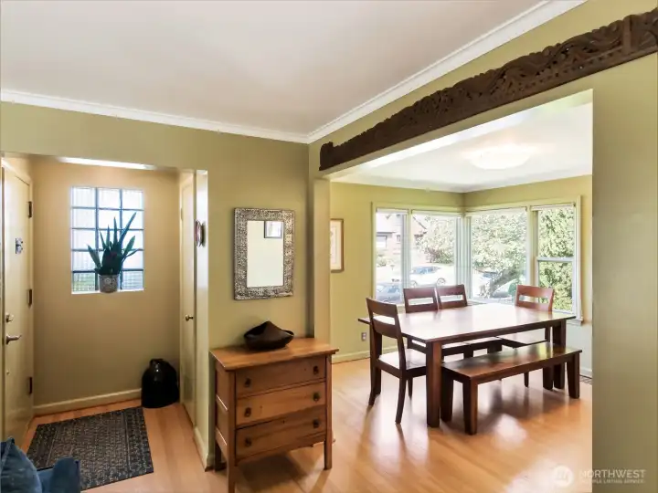 Formal entry with coat closet