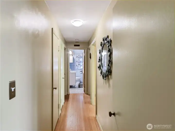 3 coveted bedrooms on the main floor! Lots of storage closets too.
