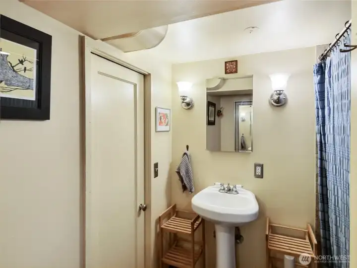 3/4 bathroom on lower level