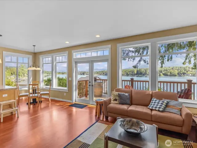 Gleaming genuine cherry hardwood flooring!