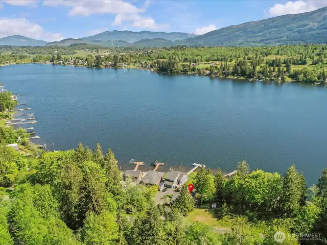 One of the best views looking right up the lake!