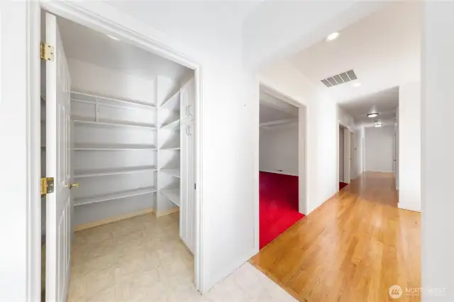 Who doesn't LOVE a spacious walk-in pantry?!