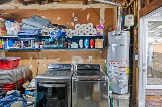 Laundry in Garage