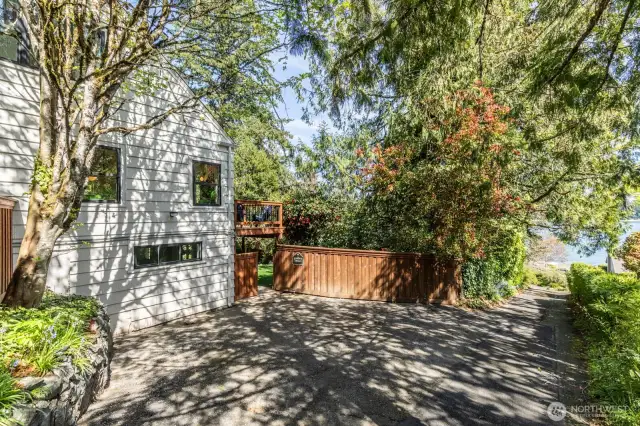 Side of house with additional parking