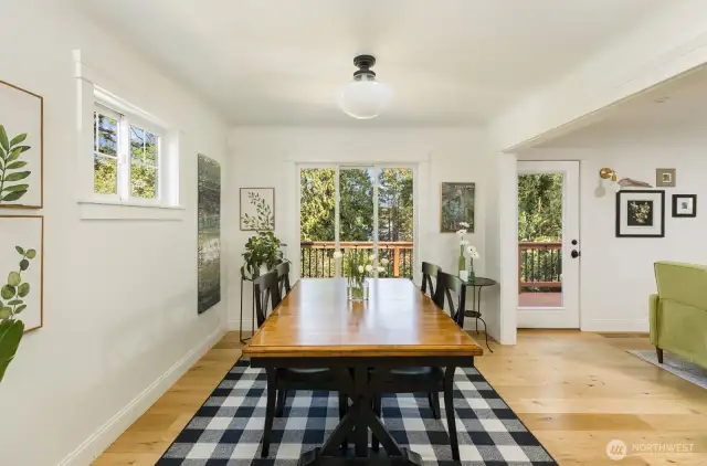 Dining room from kitchen