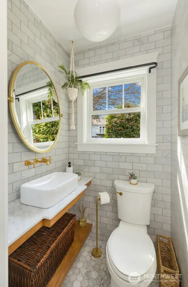 Main floor powder room
