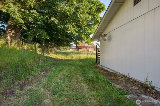 Gate leading to field