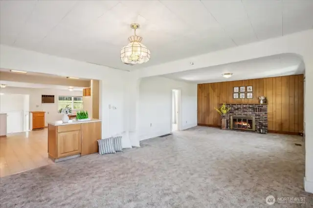 Large living room for gathering