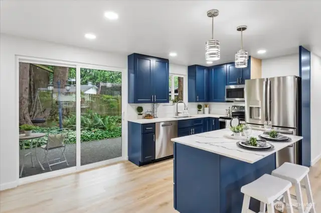 Open concept kitchen