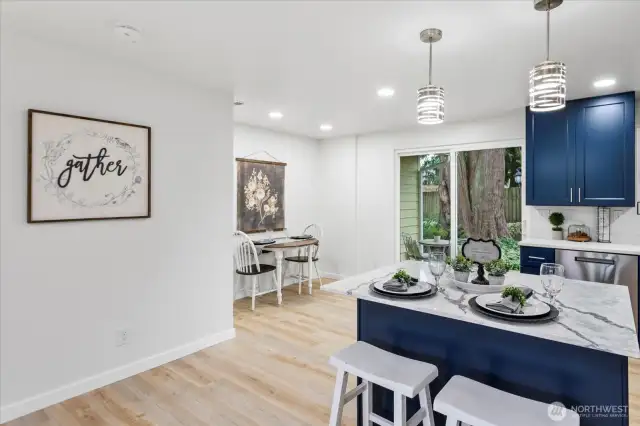 Open concept kitchen