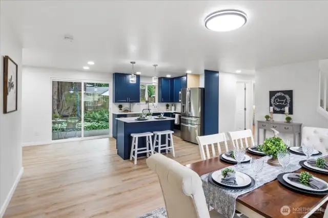Open concept kitchen