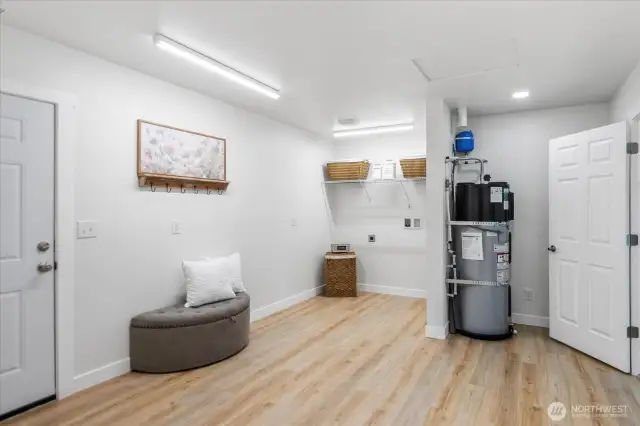 Giant mud room/utility room