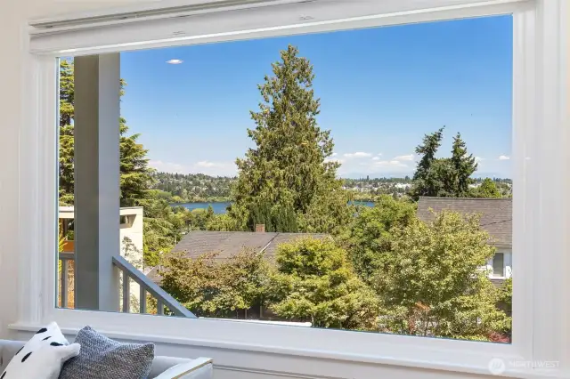 Territorial Views of the Lake and Mountains from the Living Room