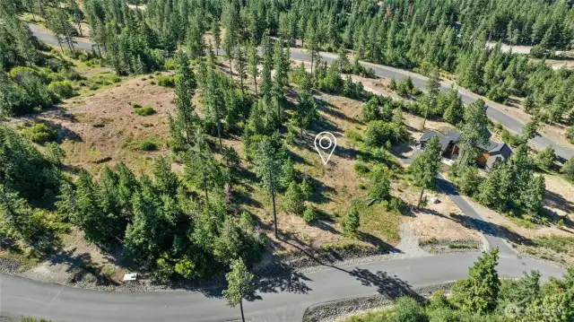 Aerial view of the site