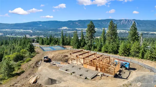 Community Lodge and amenities under construction