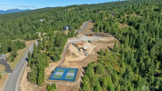 Community Lodge and amenities under construction