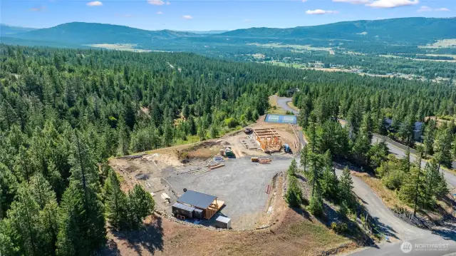 Community Lodge and amenities under construction