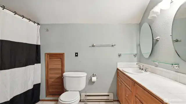 Large bathroom upstairs.