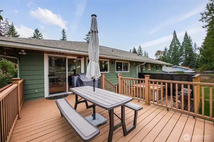 Deck 0ff of the kitchen