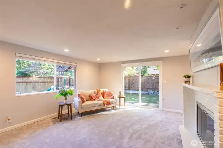 Another view of the extra living space.