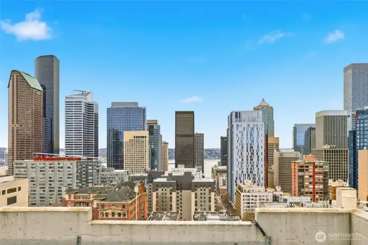 Sound views from the rooftop deck