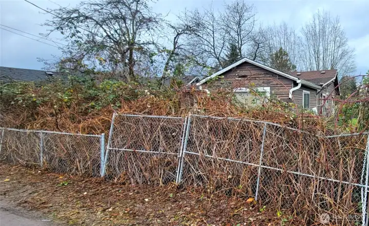 Rear/south side of home