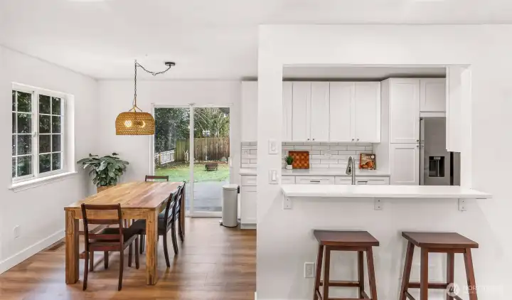 New light fixtures throughout