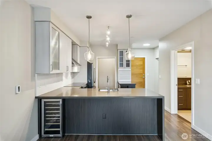 View of eat-in counter-space