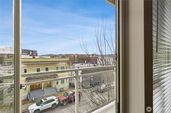 South facing balcony