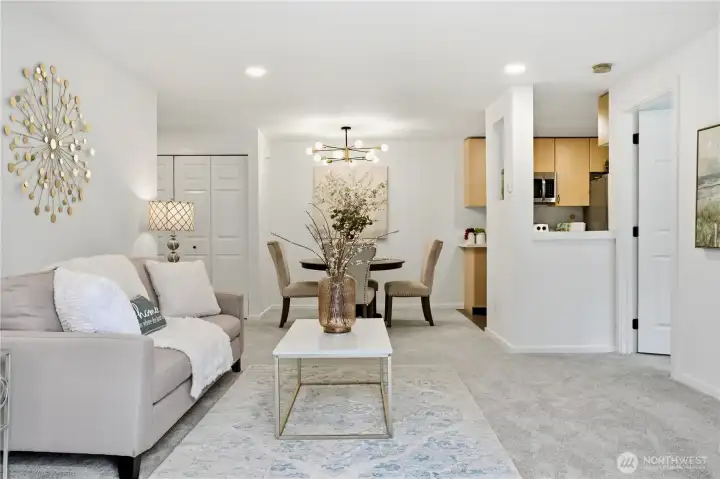 Open and spacious living room with comfortable layout.