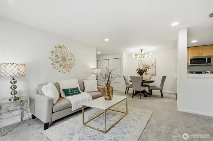 Open and spacious living room with comfortable layout.