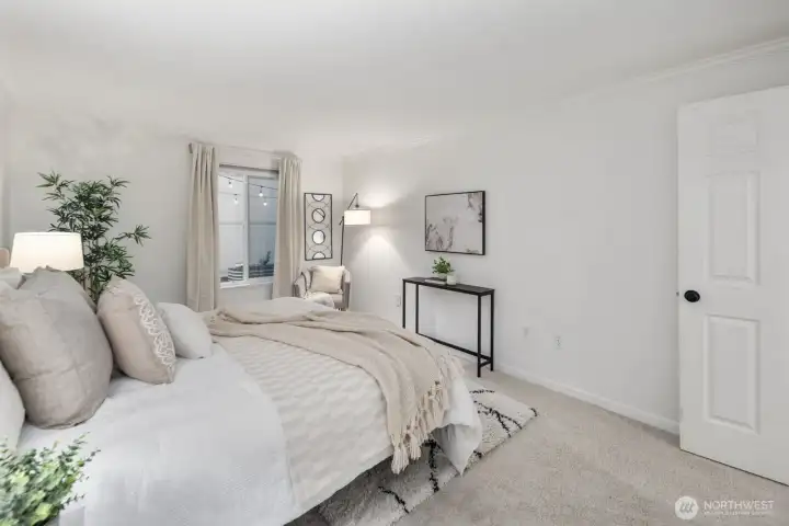 Very private; bedrooms overlook the private yard