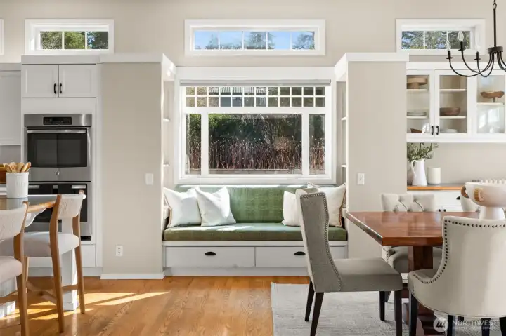 This home has a comfortable, cheery feel.