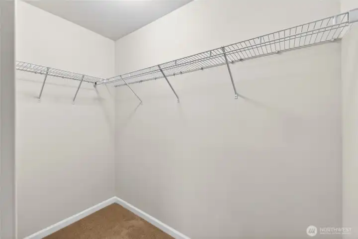 Closet in primary bathroom
