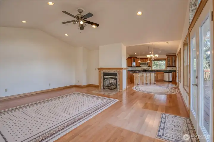 Inviting and open great room space