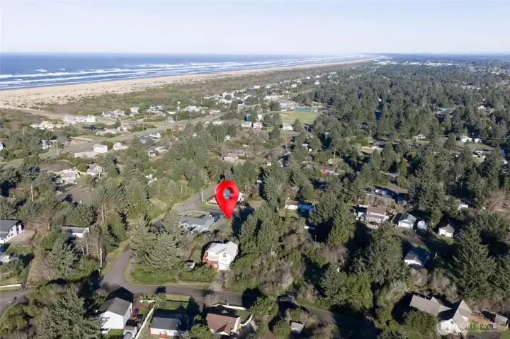 Aerial photo looking Northwest