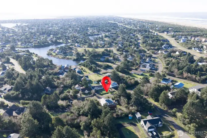 Aerial photo looking Soutwest