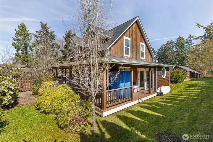 Side view of the home.