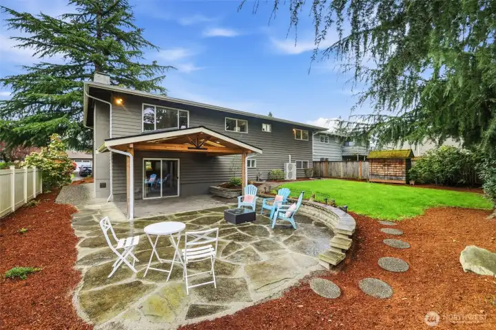 Covered patio with an easy indoor-outdoor feel