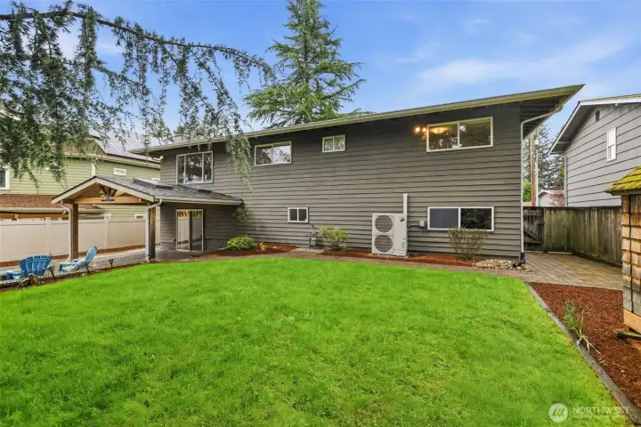 Backyard setting with space to unwind