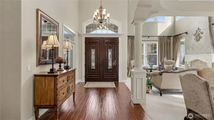 High ceilings with tons of natural light