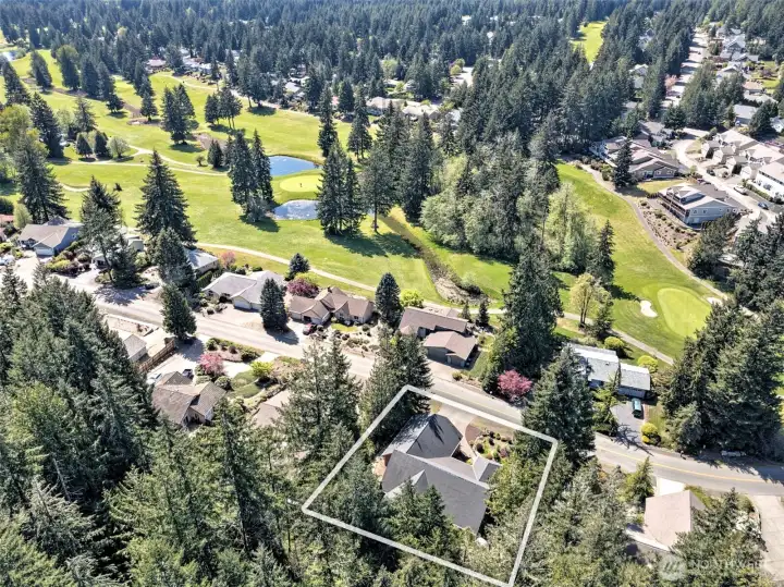 View toward golf course.