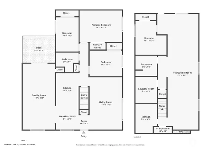 Detailed floor plan illustrating the home’s efficient layout, generous square footage, and well designed room flow. Clear room dimensions and layout visuals help buyers understand the home’s spacious design and functional living areas