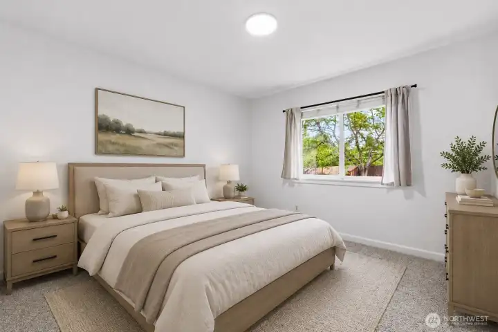 bedroom/Virtually Staged