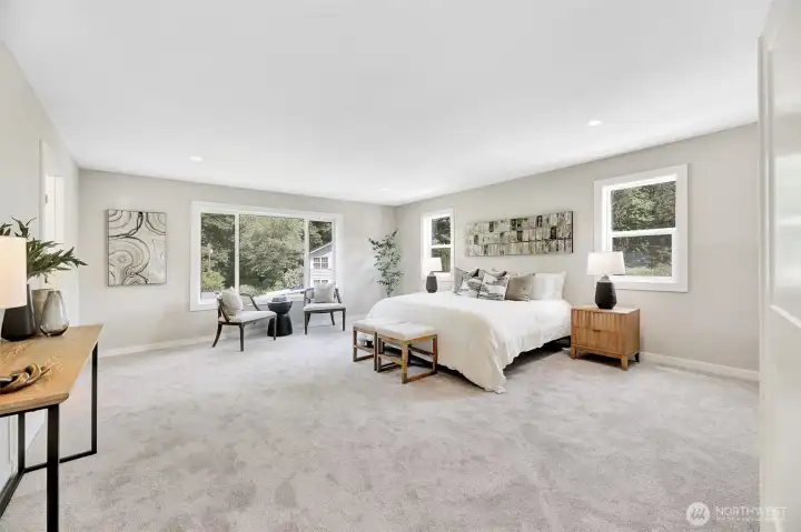 large primary suite