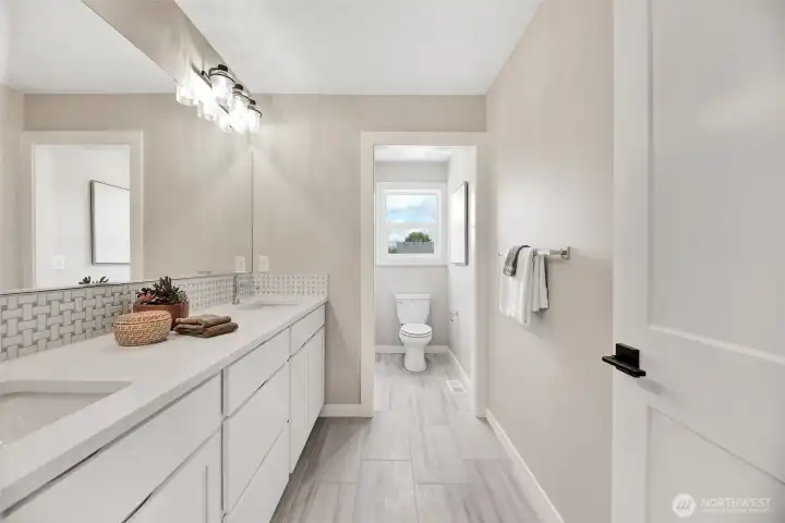 shared bathroom on second floor