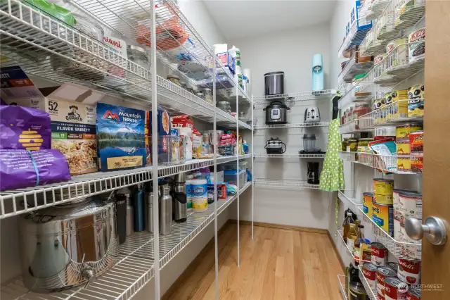 Fantastic walk-in pantry