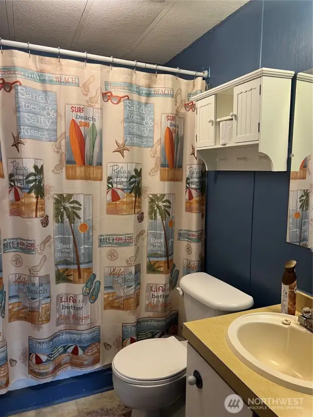 Full bathroom off office/den.